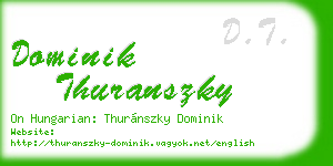 dominik thuranszky business card